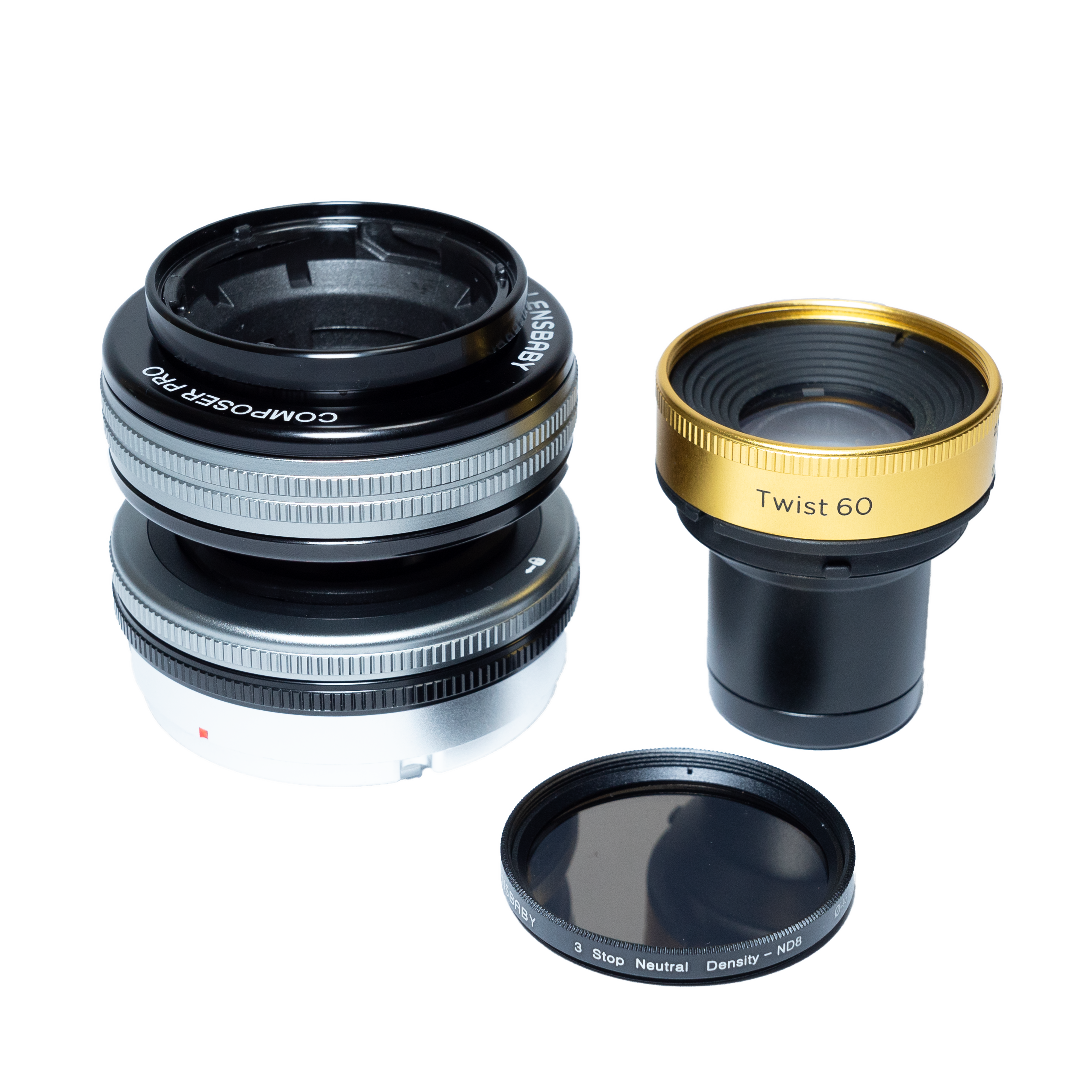 Twist 60 & Double Glass II Optic Swap Kit - Lensbaby Creative Effect Camera Lenses