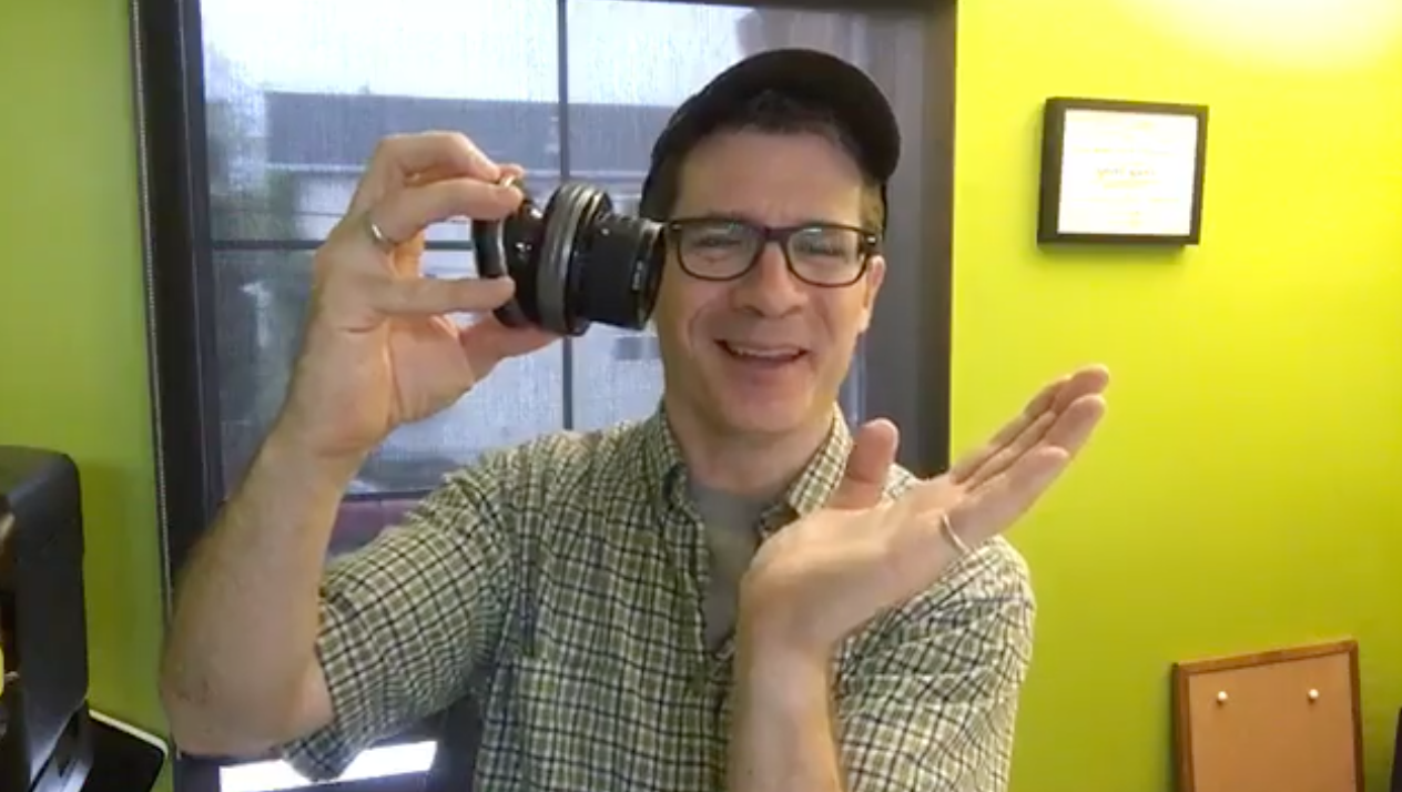 craig strong live demonstrates a Lensbaby lens