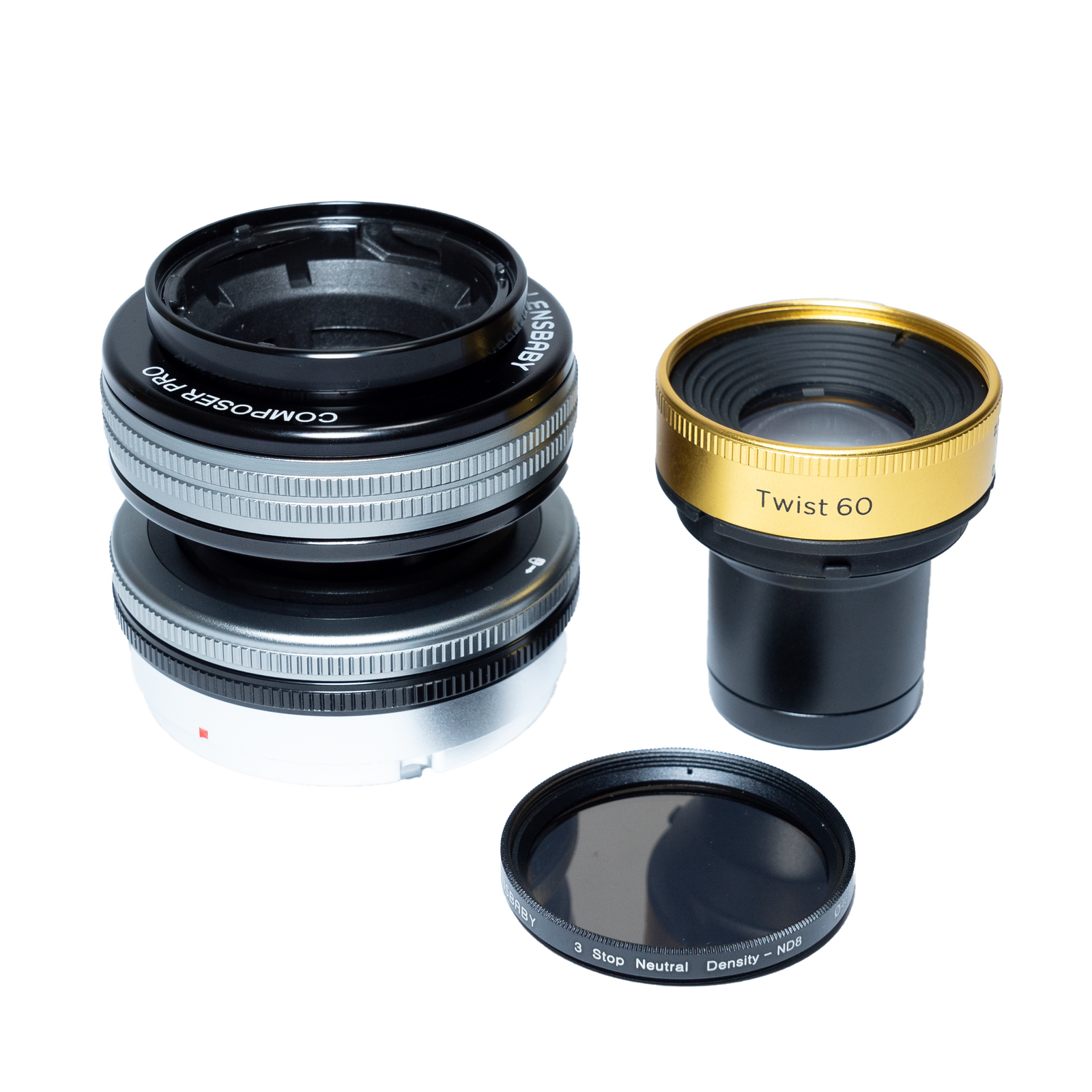 Twist 60 & Double Glass II Optic Swap Kit - Lensbaby Creative Effect Camera Lenses